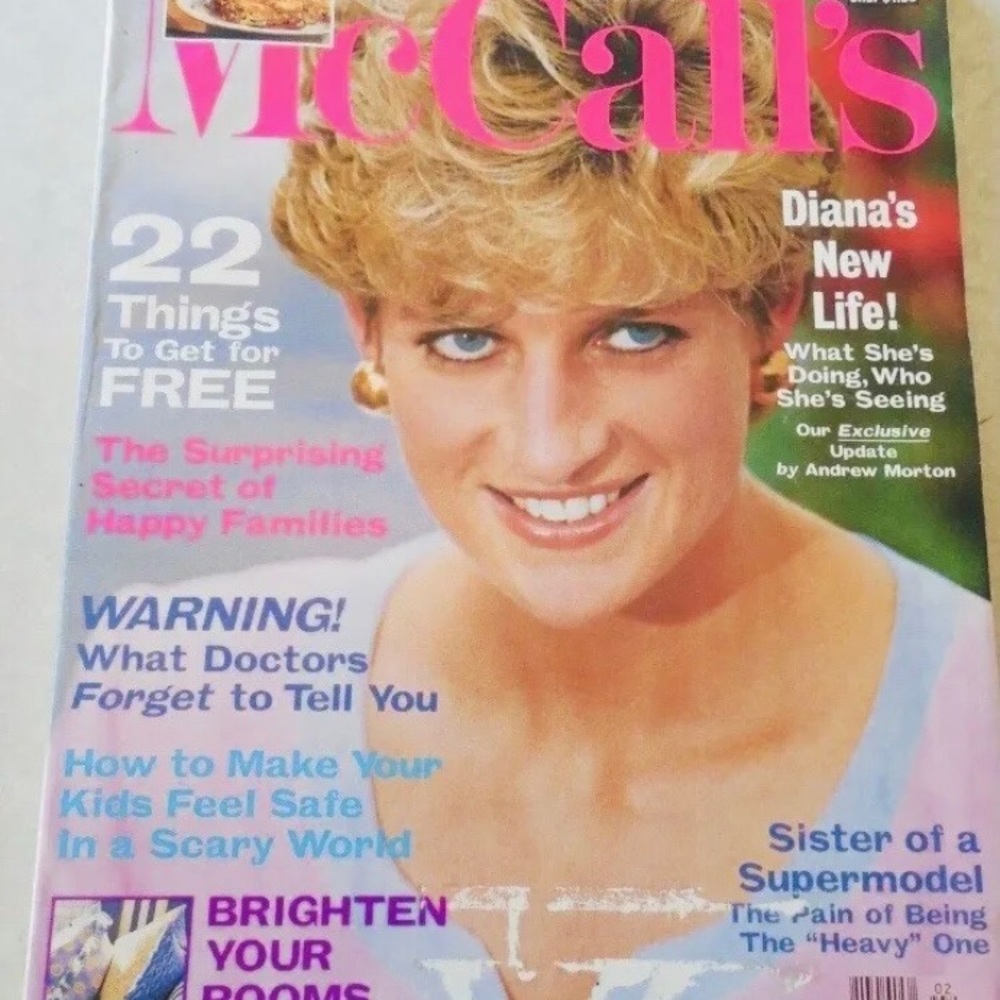 1993 FEBRUARY MCCALL'S MAGAZINE - PRINCESS DIANA - GREAT COVER - O 8367